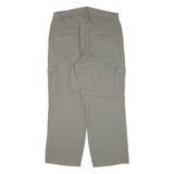 ATLAS Cargo Mens Trousers Green Loose Straight W35 L28