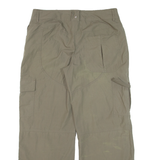 ADIDAS Cargo Womens Trousers Green Loose Straight W34 L28