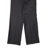 Womens Trousers Black Regular Straight W32 L31