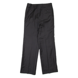 Womens Trousers Black Regular Straight W32 L31