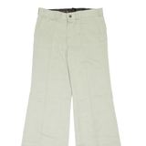 MODELL Womens Trousers Green Regular Flared W28 L31