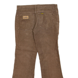 LOIS JEANS Womens Corduroy Trousers Brown Regular Flared W32 L28