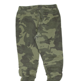 JOHN Ruched Mens Trousers Green Regular Skinny W28 L32
