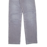 RED CHILI Striped Womens Trousers Blue Regular Straight W30 L33