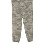 H&M Camo Mens Trousers Green Regular Tapered W25 L28