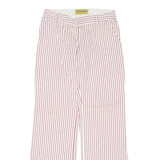 LIBERTINE Striped Womens Trousers Red Regular Straight W29 L33