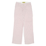 LIBERTINE Striped Womens Trousers Red Regular Straight W29 L33