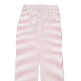 LIBERTINE Striped Womens Trousers Red Regular Straight W29 L33