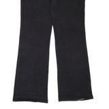 Womens Trousers Black Regular Flared W33 L33