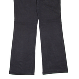 Womens Trousers Black Regular Flared W33 L33