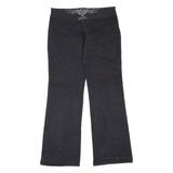 Womens Trousers Black Regular Flared W33 L33