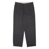 Womens Trousers Black Regular Straight W33 L30