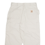 CARHARTT Cargo Mens Trousers Beige Regular Straight W35 L24