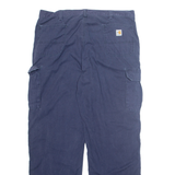 CARHARTT Cargo Mens Trousers Blue Regular Straight W42 L34