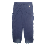 CARHARTT Cargo Mens Trousers Blue Regular Straight W42 L34