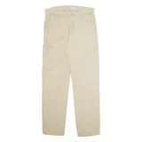 CARHARTT Cargo Mens Trousers Beige Relaxed Straight W34 L34