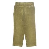 BARBOUR Chino Mens Corduroy Trousers Green Regular Straight W34 L28