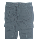 TOMMY HILFIGER Workwear 3/4 Womens Trousers Blue Regular Straight W34 L22