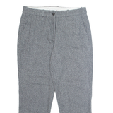 TOMMY HILFIGER Chino Mens Trousers Grey Regular Straight Wool W30 L25