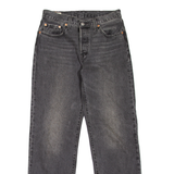 LEVI'S 501 BIG E Jeans Womens Grey Regular Straight Stone Wash W26 L30