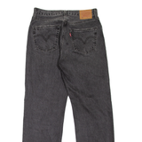 LEVI'S 501 BIG E Jeans Womens Grey Regular Straight Stone Wash W26 L30