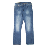 LEVI'S 513 Jeans Mens Blue Slim Straight Stone Wash W32 L30