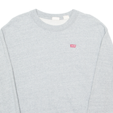 LEVI'S Mens Sweatshirt Grey Crew Neck XS