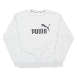 PUMA Mens Sweatshirt Grey Crew Neck S