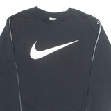 NIKE Mens Sweatshirt Black Crew Neck S