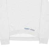 TOMMY HILFIGER Cropped Womens Sweatshirt Grey Crew Neck M