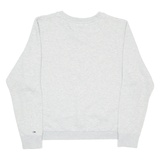 TOMMY HILFIGER Cropped Womens Sweatshirt Grey Crew Neck M