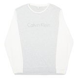 CALVIN KLEIN Mens Sweatshirt Grey Crew Neck L