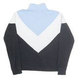 FILA Mens Sweatshirt Black 1/4 Zip L