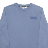 PUMA Mens Sweatshirt Blue Crew Neck S