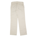 DUNDERDON Chino Mens Twill Trousers Beige Regular Straight W29 L32