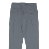 LB LEBLON Outdoor Cuffed Cargo Mens Trousers Grey Regular Tapered W31 L27
