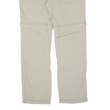 SALEWA Outdoor 2 in 1 Womens Trousers Beige Slim Straight W34 L30