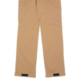 BELTUS Cargo Womens Trousers Brown Regular Wide-Leg W30 L33