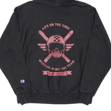 CHAMPION REVERSE WEAVE Mens Black Hoodie M