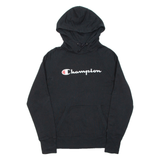 CHAMPION Mens Black Hoodie M
