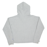 CHAMPION REVERSE WEAVE Cropped Womens Grey Hoodie XL