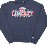 CHAMPION Mens Blue Hoodie USA M