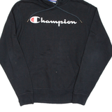 CHAMPION Mens Black Hoodie S