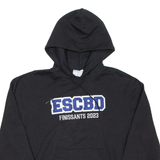 CHAMPION Mens Black Hoodie USA M