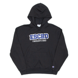 CHAMPION Mens Black Hoodie USA M