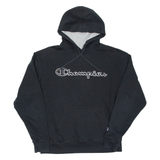 CHAMPION Mens Black Hoodie L