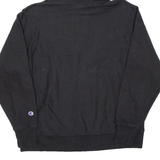 CHAMPION REVERSE WEAVE Mens Black Hoodie USA L