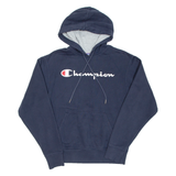 CHAMPION Mens Blue Hoodie S