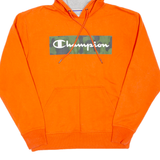 CHAMPION Mens Orange Hoodie M