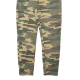 BERSHKA Camo Womens Trousers Grey Slim Skinny W26 L25